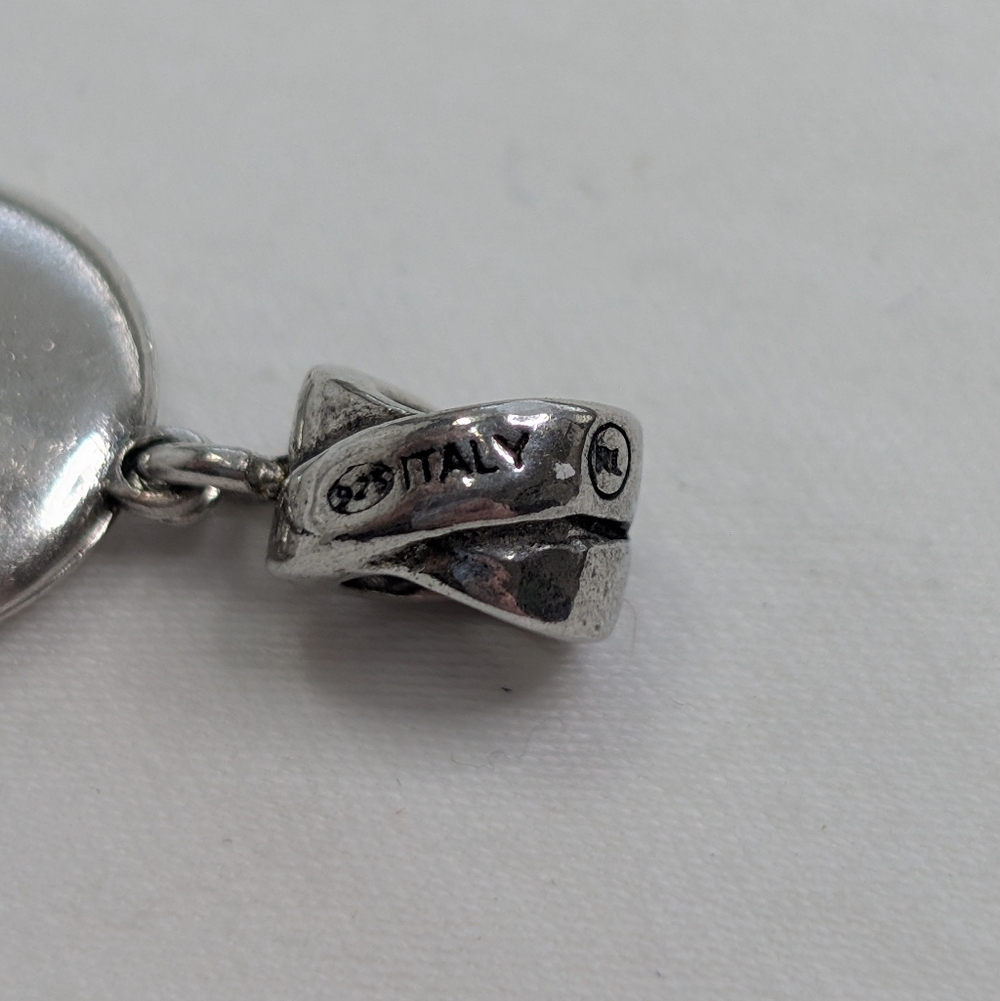 Vintage 925 Sterling Silver "Always In My Heart" Locket MA Charm - Fits Pandora - Picture 6 of 7